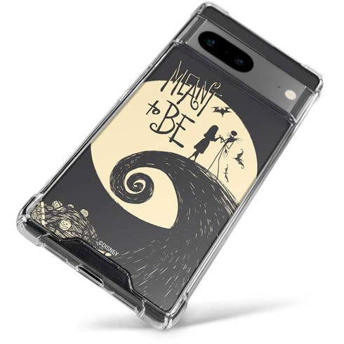 Disney The Nightmare Before Christmas Jack and Sally Meant to Be Google Pixel 7a Clear Case